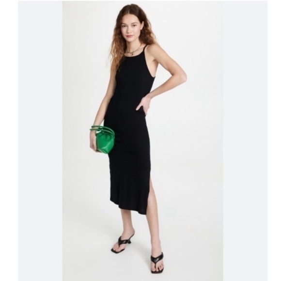 Frame Denim Dresses & Skirts - Frame Dress Cami Tank Side Slit in Black